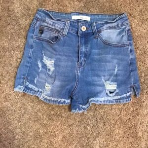 Womens Ripped Jean Shorts
